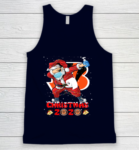 Cincinnati Bengals Funny Santa Claus Dabbing Christmas 2020 NFL Tank Top 2