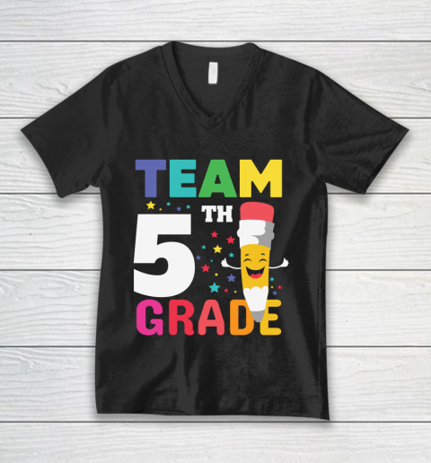 Back To School Shirt Team 5th grade V-Neck T-Shirt