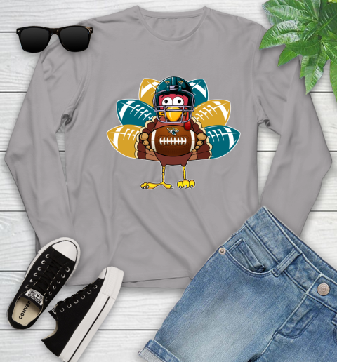 Jacksonville Jaguars Turkey Thanksgiving Day Youth Long Sleeve 5