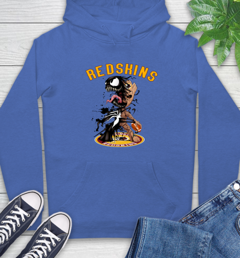 NFL Washington Redskins Football Venom Groot Guardians Of The Galaxy Hoodie 9