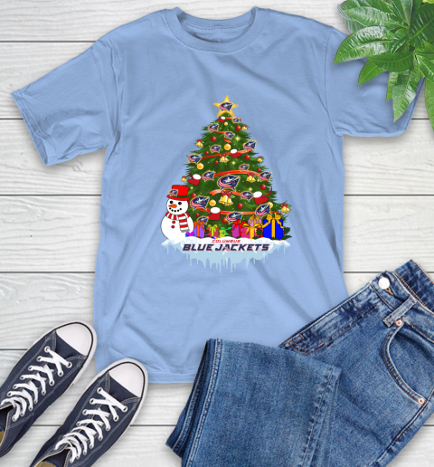 Columbus Blue Jackets Merry Christmas NHL Hockey Sports T-Shirt 11