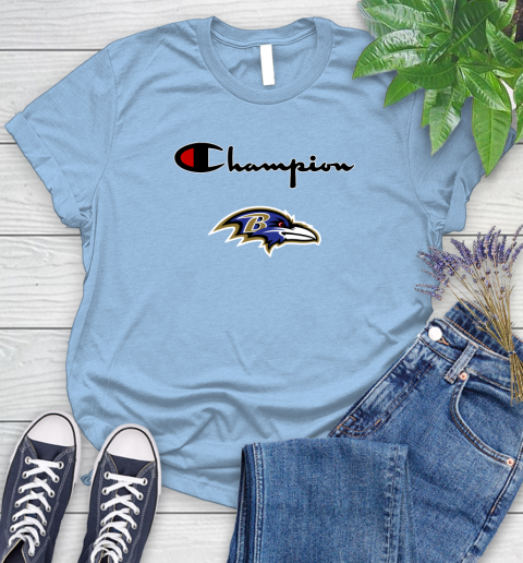 NFL Football Baltimore Ravens Champion Shirt Women's T-Shirt 6