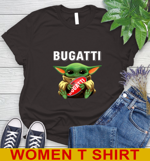 Star Wars Baby Yoda Hugs Bugatti Car Shirt 93
