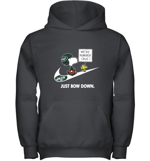 New York Jets Are Number One – Just Bow Down Snoopy Youth Hoodie