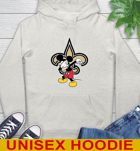New Orleans Saints NFL Football Dabbing Mickey Disney Sports Hoodie 12