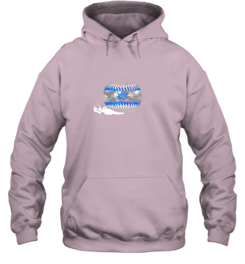 4klk vintage baseball israel flag shirt israelis pride hoodie 23 front light pink