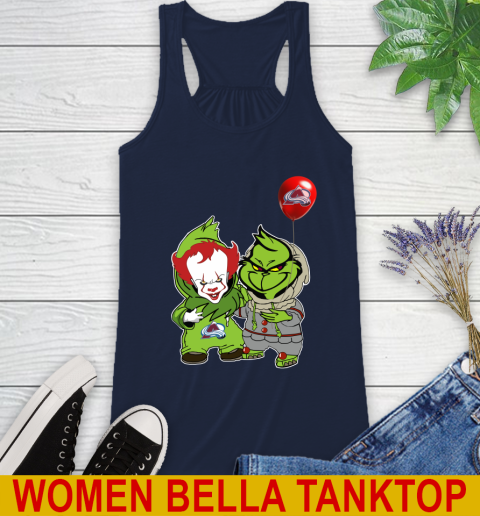 Colorado Avalanche Baby Pennywise Grinch Christmas NHL Hockey Racerback Tank 11