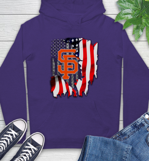 San Francisco Giants MLB Baseball American Flag Hoodie 5