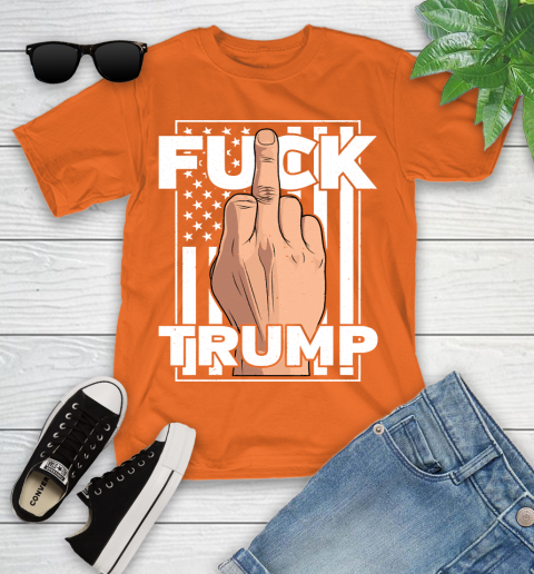 Fuck Trump Middle Finger Anti Republican T Shirt 101