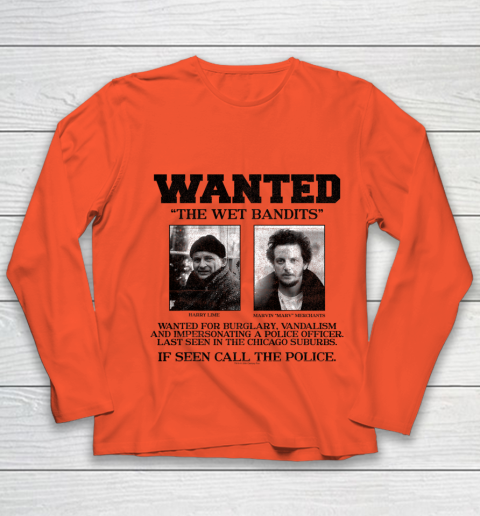 Home Alone Wanted The Wet Bandits Youth Long Sleeve 2