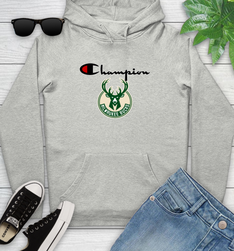 NBA Basketball Milwaukee Bucks Champion Shirt Youth Hoodie Tee