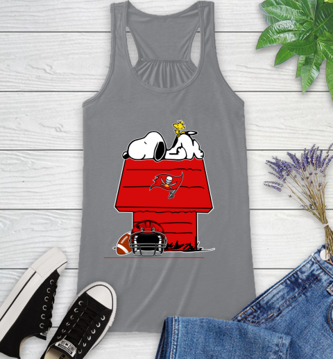 Tampa Bay Buccaneers NFL Football Snoopy Woodstock The Peanuts Movie Racerback Tank 5
