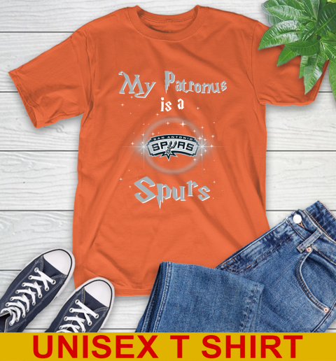 NBA Basketball Harry Potter My Patronus Is A San Antonio Spurs T-Shirt 4