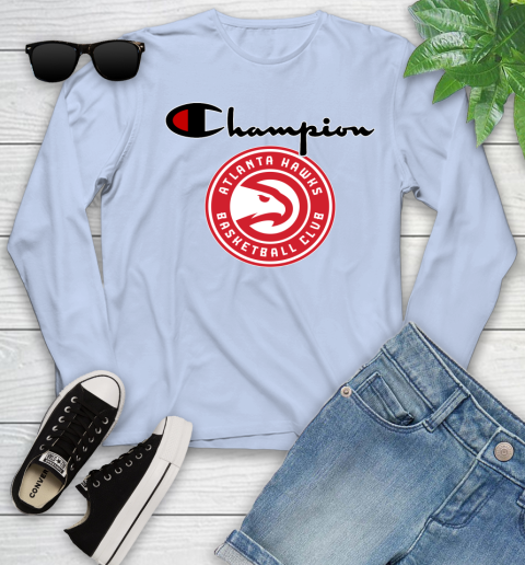 NBA Basketball Atlanta Hawks Champion Shirt Youth Long Sleeve 6