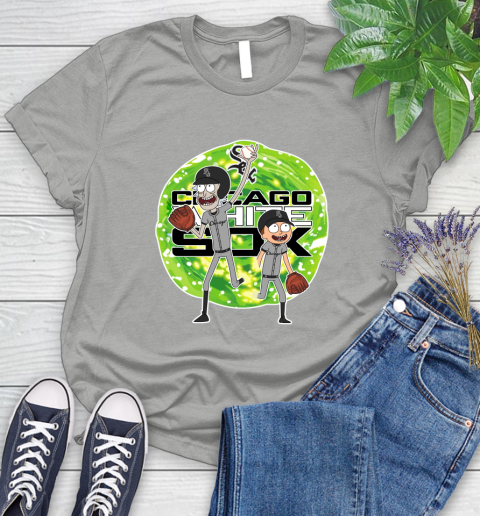 MLB Chicago White Sox Rick And Morty Baseball Sports Women's T-Shirt 10