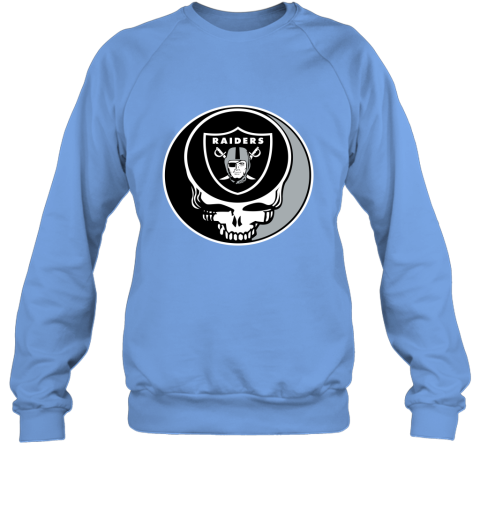 NFL Oakland Raiders Grateful Dead Rock Band Football Sports UIAR95P21HY sweatshirt 35 95 151514 front carolina blue