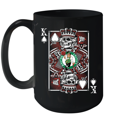 Boston Celtics NBA Basketball The King Of Spades Death Cards Shirt Ceramic Mug 15oz