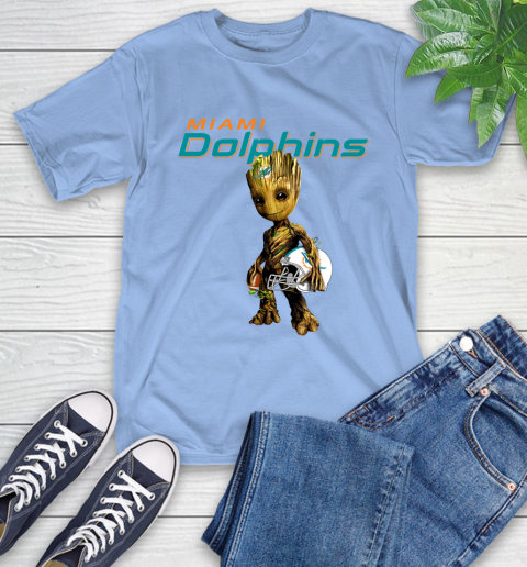 Miami Dolphins NFL Football Groot Marvel Guardians Of The Galaxy T-Shirt 11