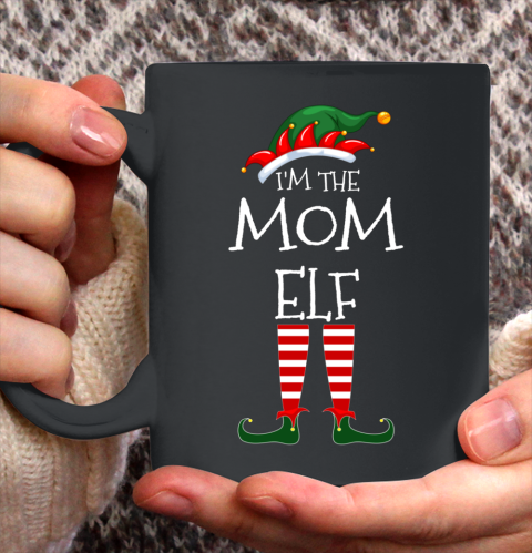 I m The Mom Elf Matching Family Unique Christmas Gifts Ceramic Mug 11oz