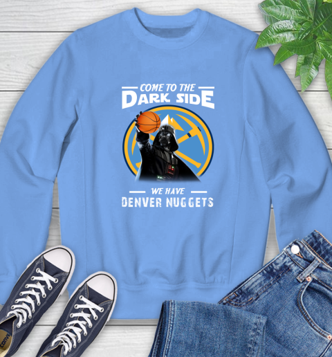 NBA Come To The Dark Side We Have Denver Nuggets Star Wars Darth Vader Basketball Sweatshirt 11