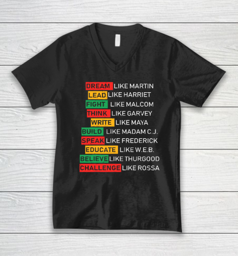 Black History Month African American Country Celebration V-Neck T-Shirt