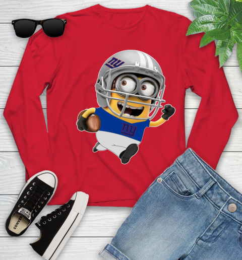 NFL New York Giants Minions Disney Football Sports Youth Long Sleeve 11