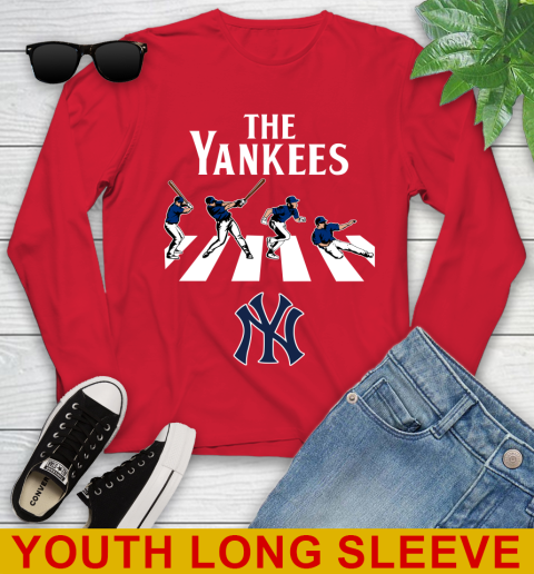 MLB Baseball New York Yankees The Beatles Rock Band Shirt Youth Long Sleeve 11