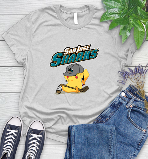 NHL Pikachu Hockey Sports San Jose Sharks Women's T-Shirt