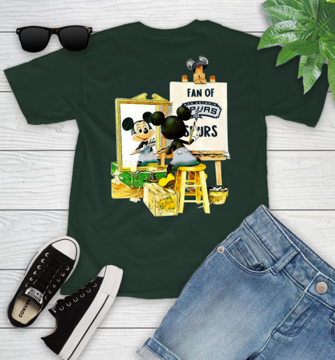 NBA Basketball San Antonio Spurs Mickey Drawing Shirt 97