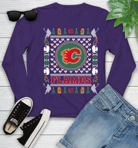 Calgary Flames Merry Christmas NHL Hockey Loyal Fan Ugly Shirt 127