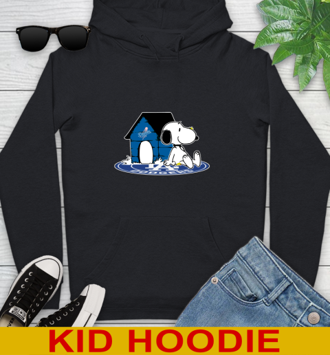MLB Baseball Los Angeles Dodgers Snoopy The Peanuts Movie Shirt Youth Hoodie 2