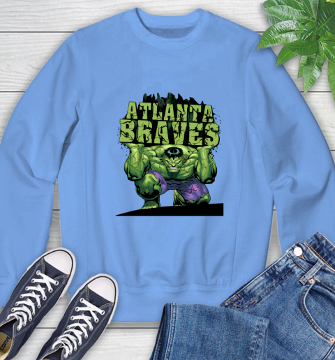 Atlanta Braves MLB Baseball Incredible Hulk Marvel Avengers Sports Sweatshirt 11