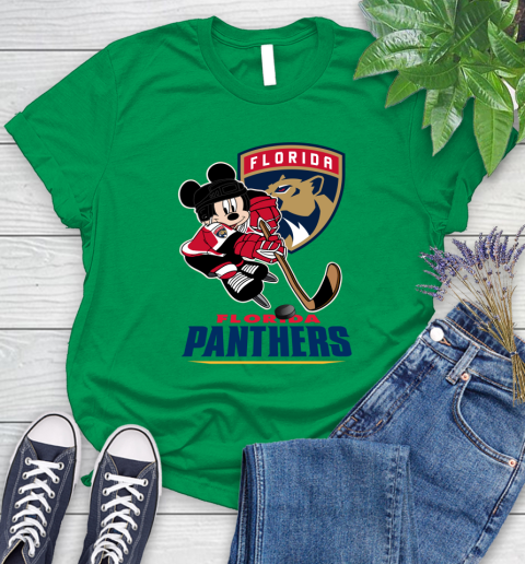 NHL Florida Panthers Mickey Mouse Disney Hockey T Shirt Women's T-Shirt 6