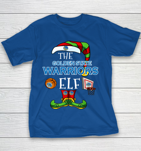 Golden State Warriors Christmas ELF Funny NBA Youth T-Shirt 6