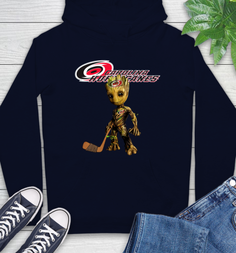 Carolina Hurricanes NHL Hockey Groot Marvel Guardians Of The Galaxy Hoodie 4