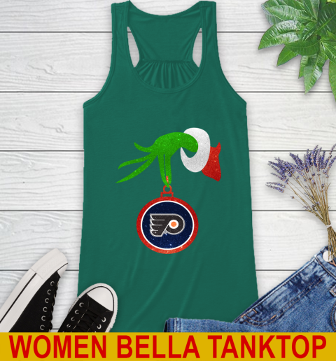 Philadelphia Flyers Grinch Merry Christmas NHL Hockey Racerback Tank 7