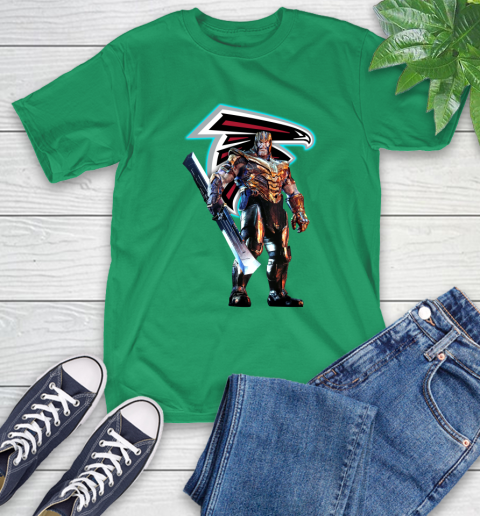 NFL Thanos Gauntlet Avengers Endgame Football Atlanta Falcons T-Shirt 7