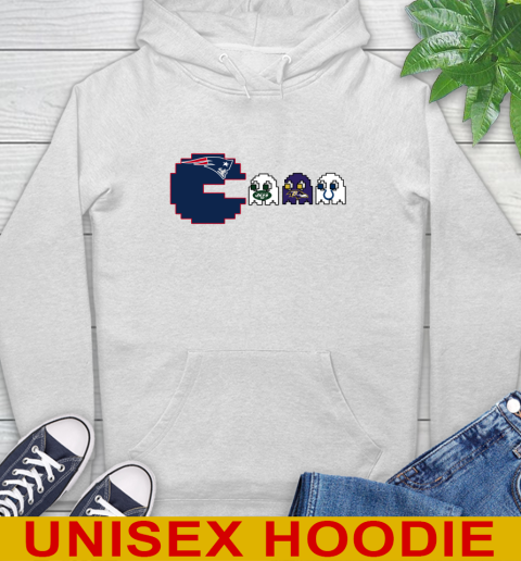 New England Patriots NFL Football Pac Man Champion Hoodie