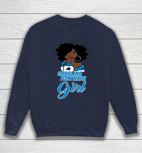 Carolina Panthers Girl NFL Sweatshirt 3