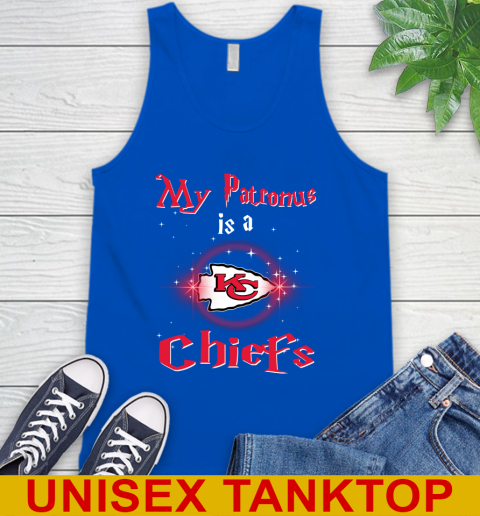 NFL Football Harry Potter My Patronus Is A Kansas City Chiefs Tank Top 4