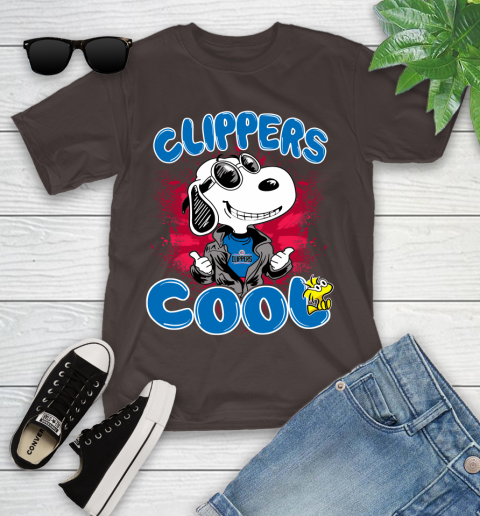 NBA Basketball LA Clippers Cool Snoopy Shirt Youth T-Shirt 6
