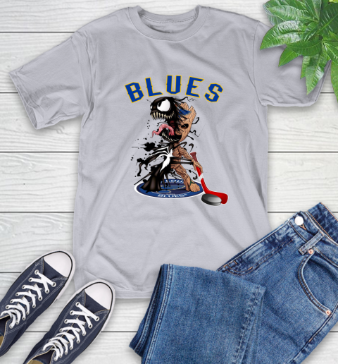 NHL St.Louis Blues Hockey Venom Groot Guardians Of The Galaxy T-Shirt 6