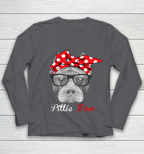 Dog Mom Shirt Pittie Mom Shirt for Pitbull Dog Lovers Mothers Day Youth Long Sleeve 6