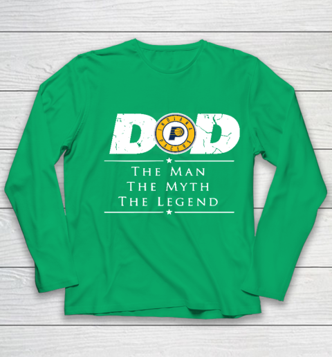 Indiana Pacers NBA Basketball Dad The Man The Myth The Legend Youth Long Sleeve 4