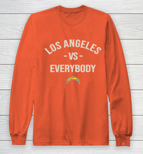 Los Angeles Chargers Vs Everybody Long Sleeve T-Shirt 3