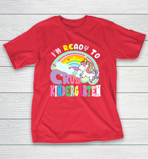 Back to school shirt ready to crush kindergarten unicorn T-Shirt 9