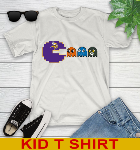 Minnesota Vikings NFL Football Pac Man Champion Youth T-Shirt 12