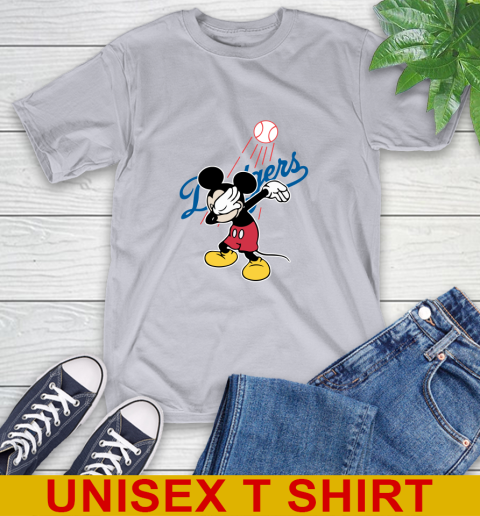 Los Angeles Dodgers MLB Baseball Dabbing Mickey Disney Sports T-Shirt 6