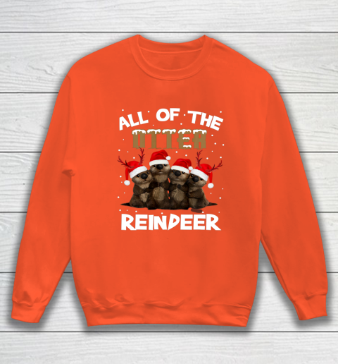 All Of Otter Reindeer Christmas Pajamas Tshirt Xmas Sweatshirt 3