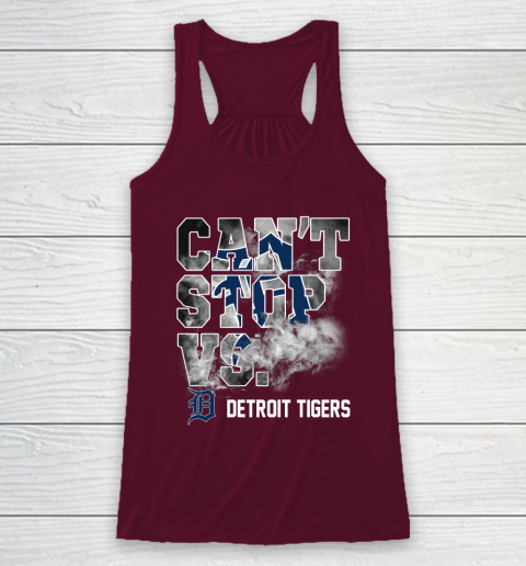 MLB Detroit Tigers Baseball Can't Stop Vs Detroit Tigers Racerback Tank 2